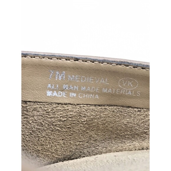 Aerosoles Medieval Tan Wedge Women’s 7M Faux Leather Square Toe  Comfort Shoes - Picture 9 of 10